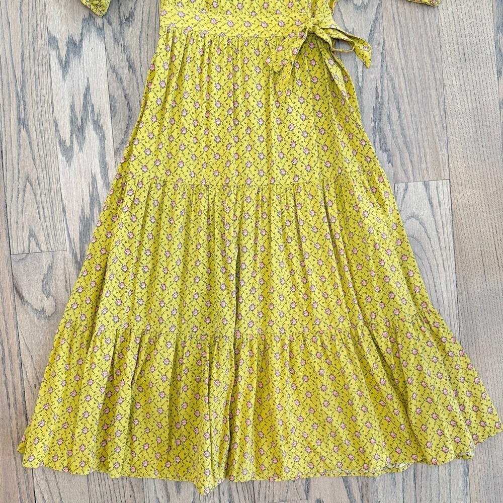 FRNCH Paris Women’s Gladys Floral Puff Sleeve Vintage Inspired Dress Size XS - Picture 6 of 14